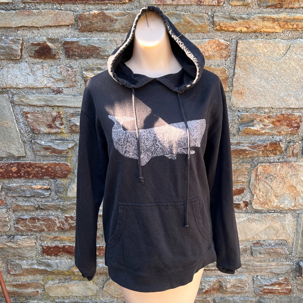 Black whale sweatshirt